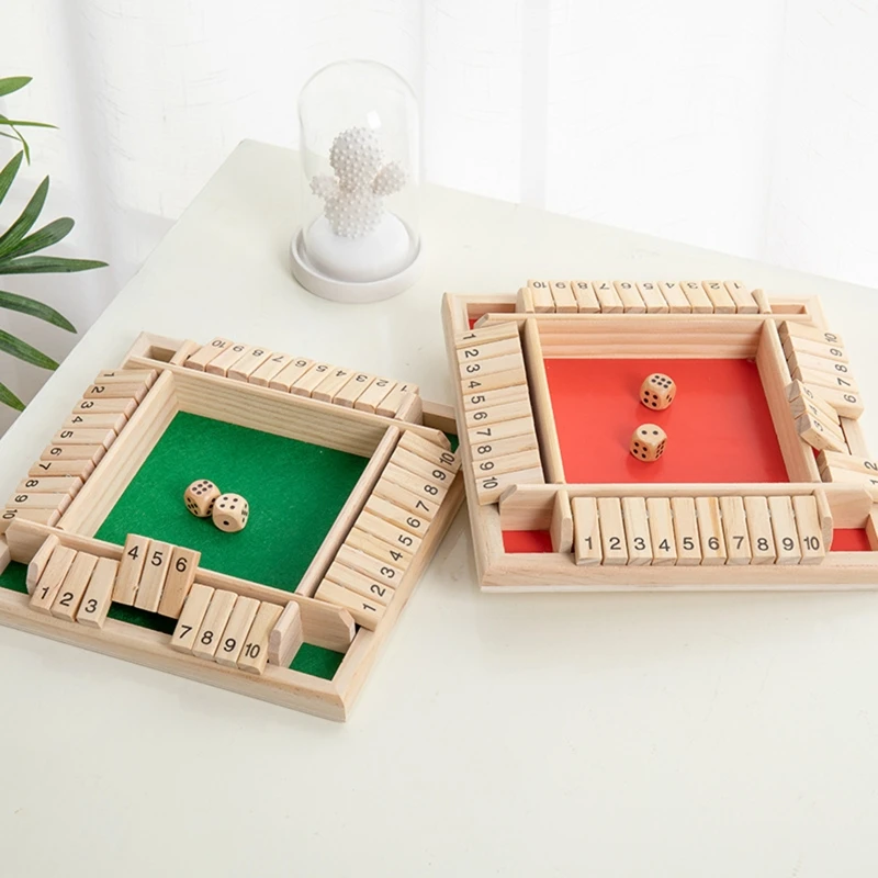 Wooden Board Game, Shut the Box Dice Game, Mathematic Traditional Dice Game, Family Math Game for Kids Family Party Gift
Wooden Board Game, Shut the Box Dice Game, Mathematic Traditional Dice Game, Family Math Game for Kids Family Party Gift