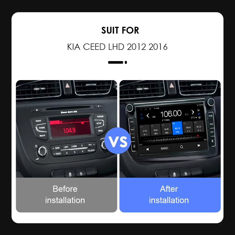Автомагнитола 2 Din Android 10 0 мультимедийный плеер для kia Ceed LHD 2012 2016 Carplay DSP 4G IPS