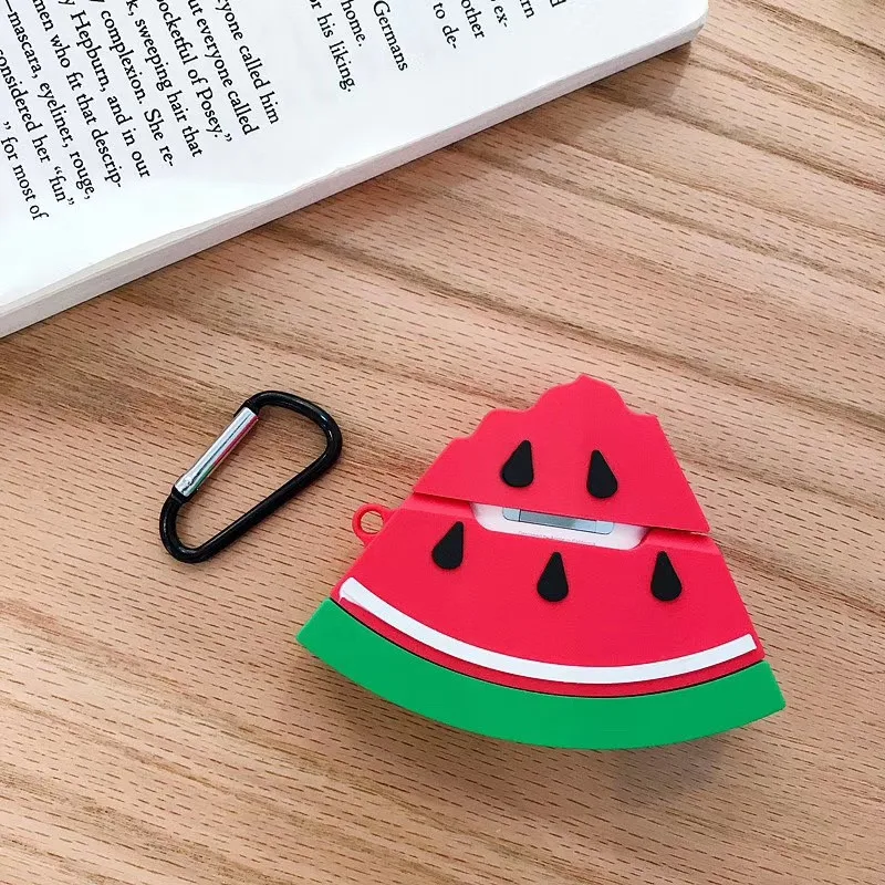For Airpods 1/2 Case,3D Fruit watermelon Case For Airpods Case Soft Silicone Protective Earphone Headphone Cover For Girls
For Airpods 1/2 Case,3D Fruit watermelon Case For Airpods Case Soft Silicone Protective Earphone Headphone Cover For Girls