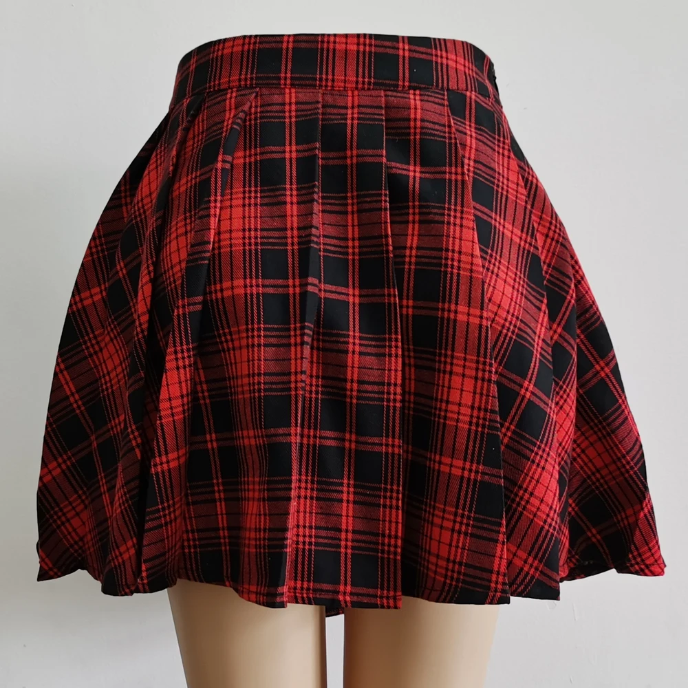 Gothic Sweet Women Pleated Skirt Fashion Plaid Mini High Waist Chic Skirt Kawaii Summer Casual Ladies Plaid Pleated Skirt
Gothic Sweet Women Pleated Skirt Fashion Plaid Mini High Waist Chic Skirt Kawaii Summer Casual Ladies Plaid Pleated Skirt