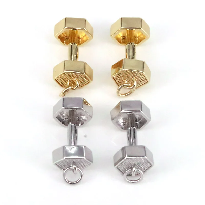 10Pcs Gold/ Silver Dumbbell Pendant/Charm, Dumbbell Copper Charm, Necklace Bracelet For Diy Jewelry Making
10Pcs Gold/ Silver Dumbbell Pendant/Charm, Dumbbell Copper Charm, Necklace Bracelet For Diy Jewelry Making