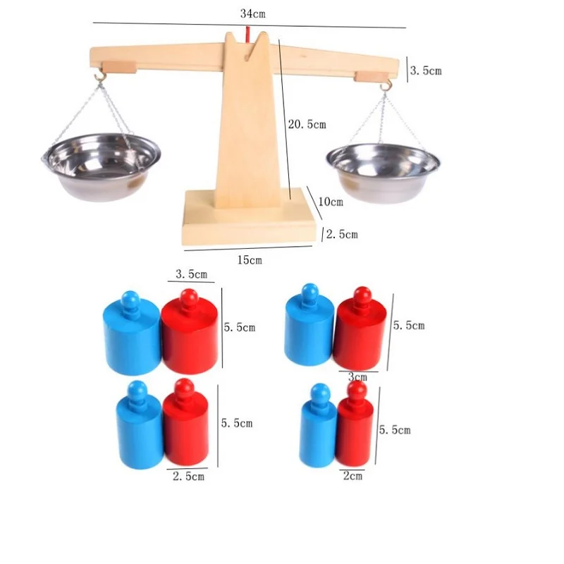 Baby Toy Montessori Wooden Balance Beam Weighing Scale Sensorial Early Childhood Education Preschool Training Great Baby Toy 
Baby Toy Montessori Wooden Balance Beam Weighing Scale Sensorial Early Childhood Education Preschool Training Great Baby Toy