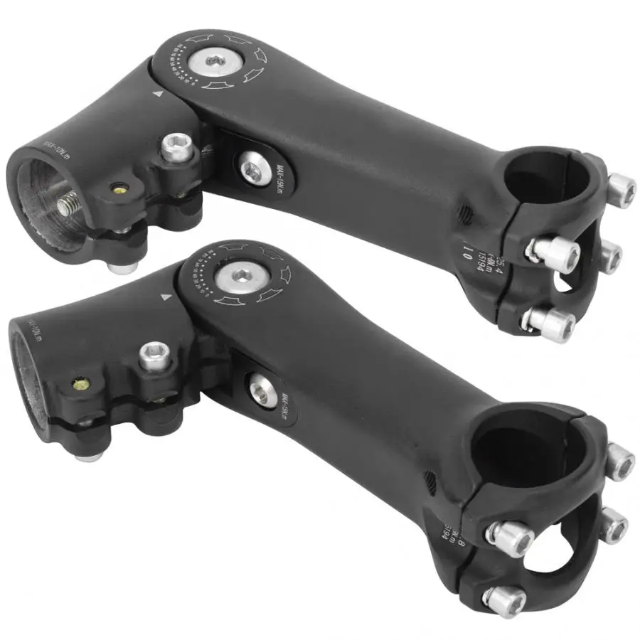 Bike Stem Aluminium Alloy Bicycle Handlebar Stem Adjustable Bike Handlebar Riser Extender Adapter for 25.4/31.8mm Handlebar
Bike Stem Aluminium Alloy Bicycle Handlebar Stem Adjustable Bike Handlebar Riser Extender Adapter for 25.4/31.8mm Handlebar