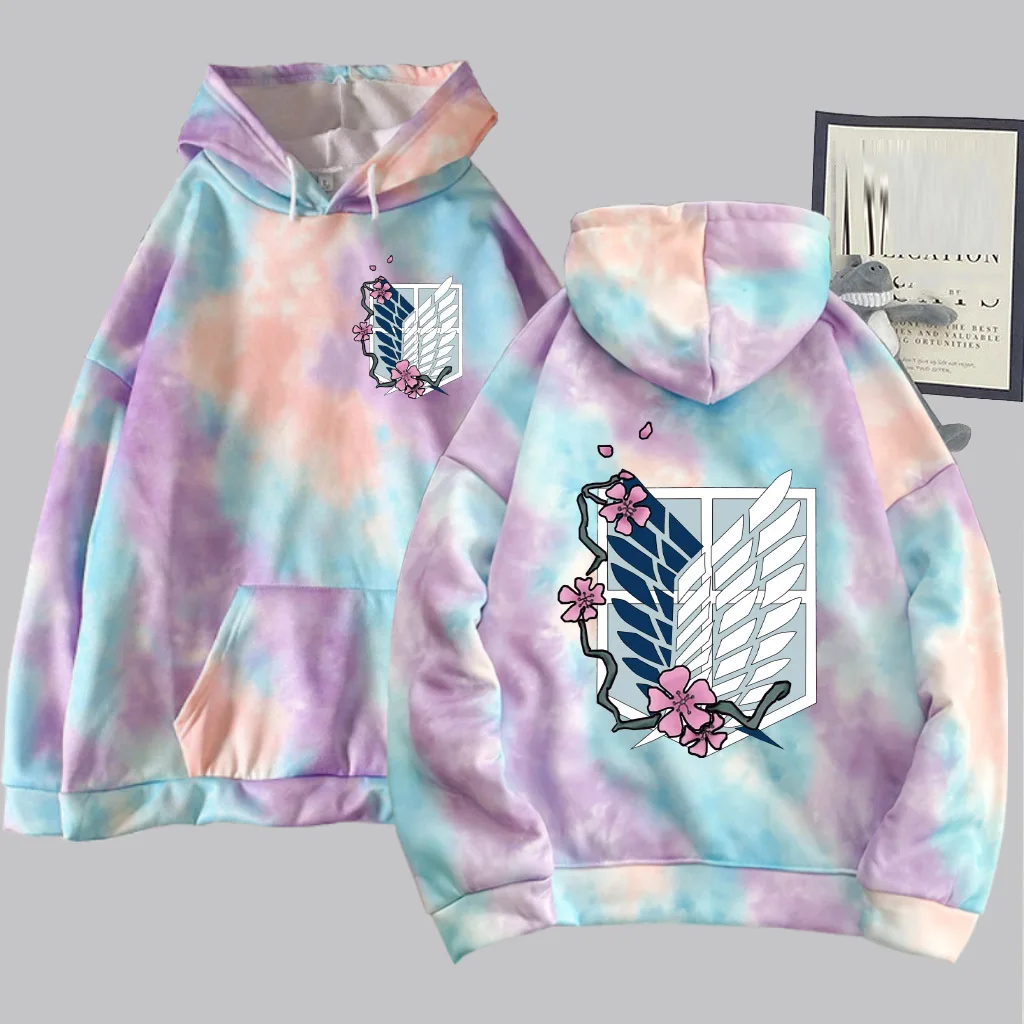 Anime Hoodie Attack on Titan Logo Double-sided Print Tie-dye Pullovers Tops Cloth
Anime Hoodie Attack on Titan Logo Double-sided Print Tie-dye Pullovers Tops Cloth