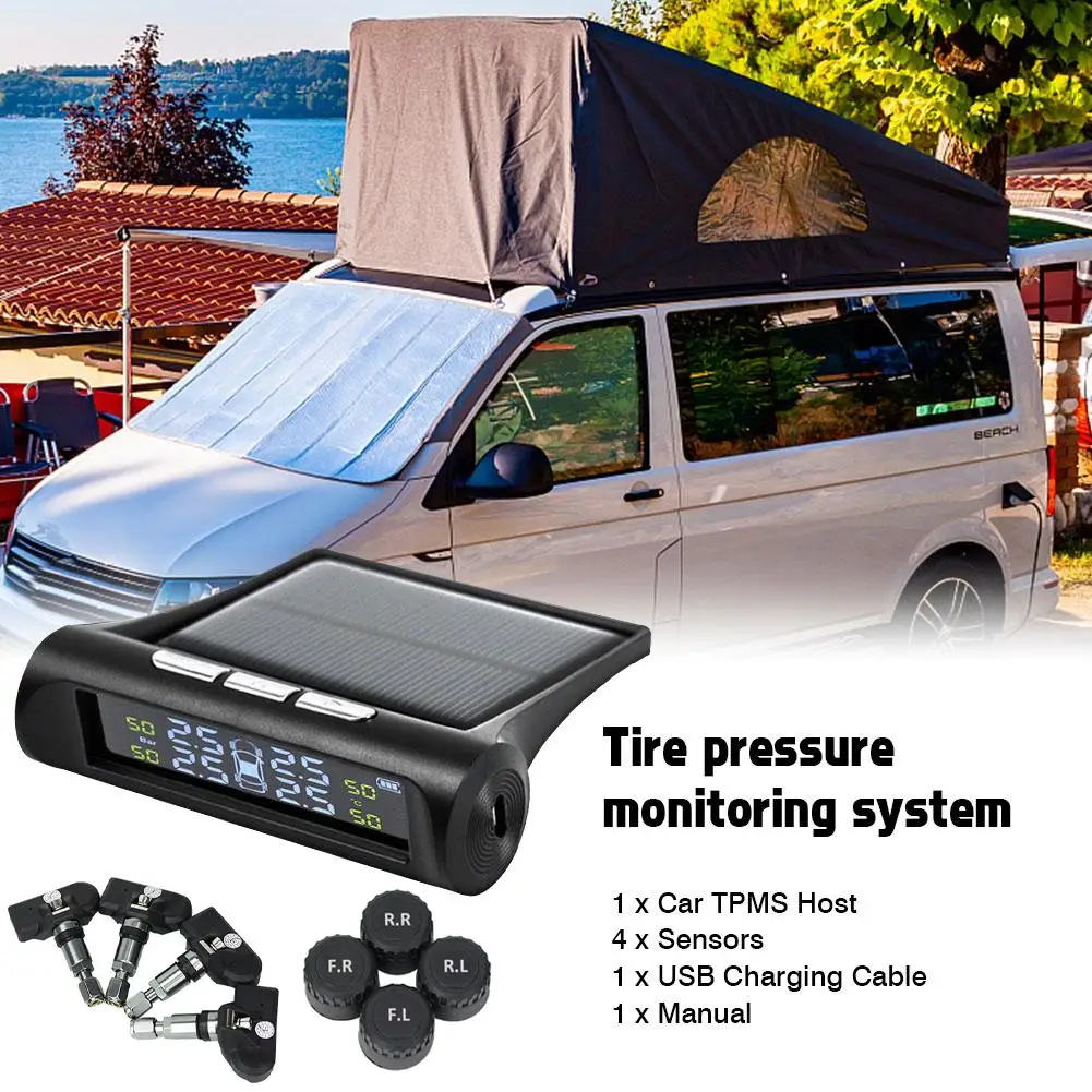 1Set Car TPMS Tire Pressure Monitoring System Solar With External And Internal Sensors Real-time Display 6 Alarm Modes
1Set Car TPMS Tire Pressure Monitoring System Solar With External And Internal Sensors Real-time Display 6 Alarm Modes