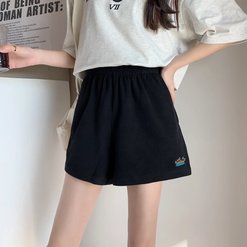 harajuku loose high waist wide legs sweatshorts Summer sports shorts women casual gray cotton Rainbow embroidery woman shorts
harajuku loose high waist wide legs sweatshorts Summer sports shorts women casual gray cotton Rainbow embroidery woman shorts