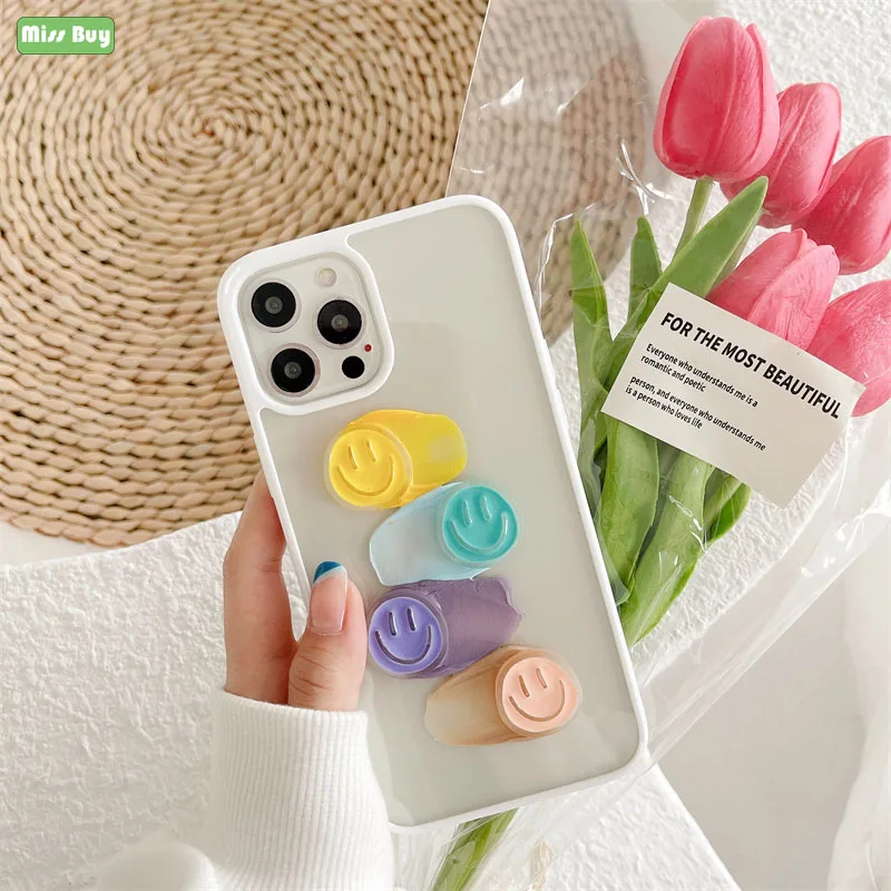 3D Cute Cream Rainbow Smiley Phone Case For iPhone 12 11 Pro Max 12 mini 7 8 Plus XR X XS Case Transparent Epoxy Phone Shell
3D Cute Cream Rainbow Smiley Phone Case For iPhone 12 11 Pro Max 12 mini 7 8 Plus XR X XS Case Transparent Epoxy Phone Shell