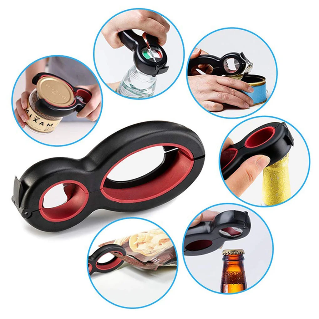 6 in 1 Multi Function Can Beer Bottle Opener All in One Jar Gripper Can Beer Lid Twist Off Jar Wine Opener Claw
6 in 1 Multi Function Can Beer Bottle Opener All in One Jar Gripper Can Beer Lid Twist Off Jar Wine Opener Claw