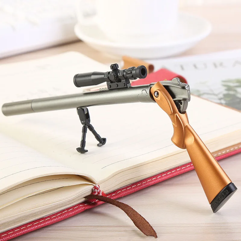 1 Pcs Creative Plastic Rifle Gun Shape Gel Pen Weapons Pen Kids Gift Toys Korean School Supplies Black Refill 0.5mm Stationery 
1 Pcs Creative Plastic Rifle Gun Shape Gel Pen Weapons Pen Kids Gift Toys Korean School Supplies Black Refill 0.5mm Stationery