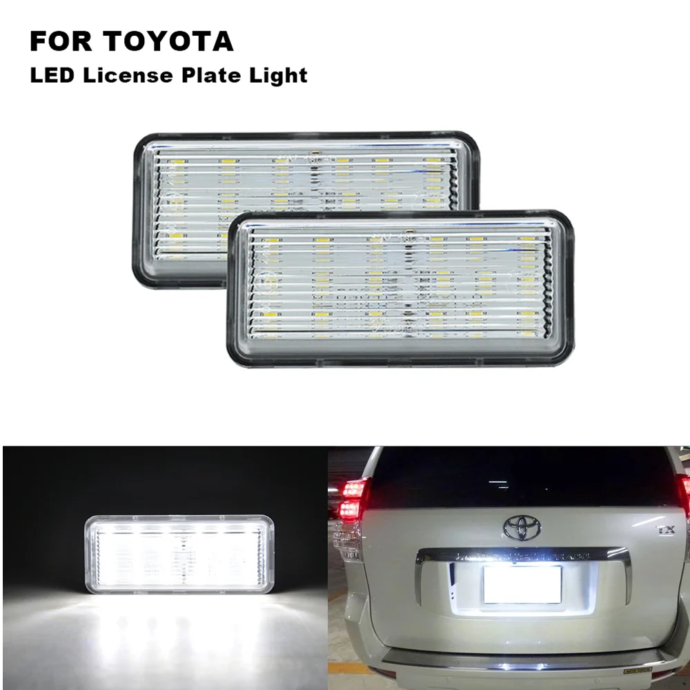 2PCS LED Number License Plate Lights 12V For Toyota Land Cruiser Prado J100 100 J200 Cygnus Amazon Lexus LX470 GX470 Error Free
2PCS LED Number License Plate Lights 12V For Toyota Land Cruiser Prado J100 100 J200 Cygnus Amazon Lexus LX470 GX470 Error Free