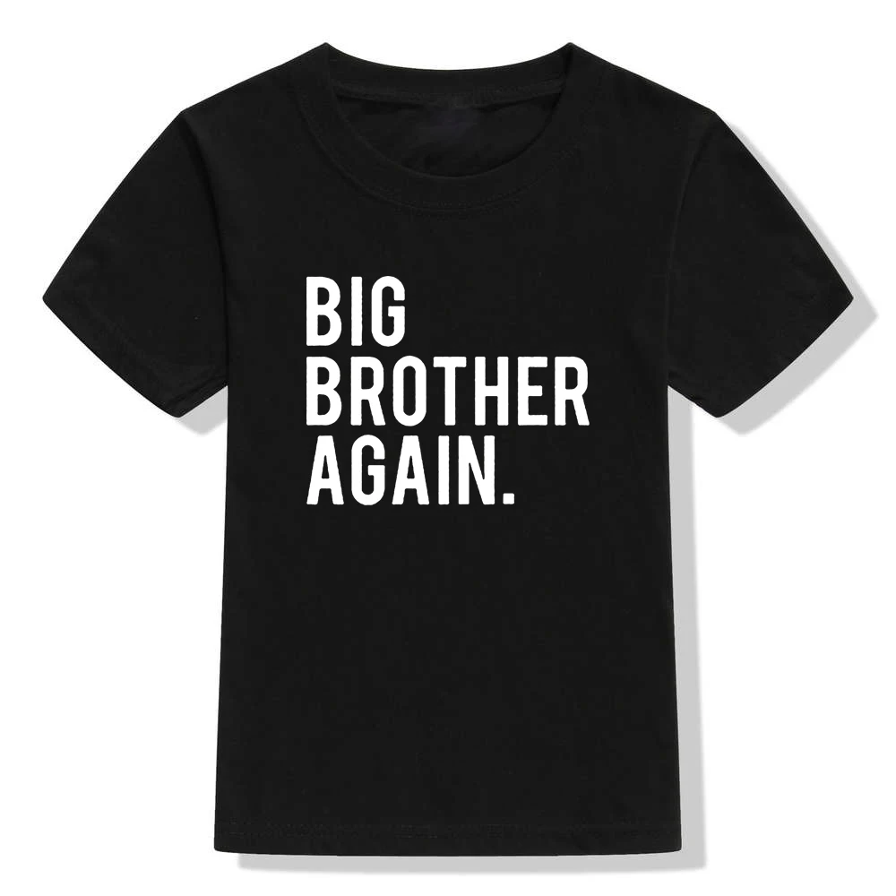 Big Brother Again Summer Children Clothing Boys T Shirt Cool Short Sleeve T-shirt Infant Kids Boy Girls Tops Casual T-shirt
Big Brother Again Summer Children Clothing Boys T Shirt Cool Short Sleeve T-shirt Infant Kids Boy Girls Tops Casual T-shirt