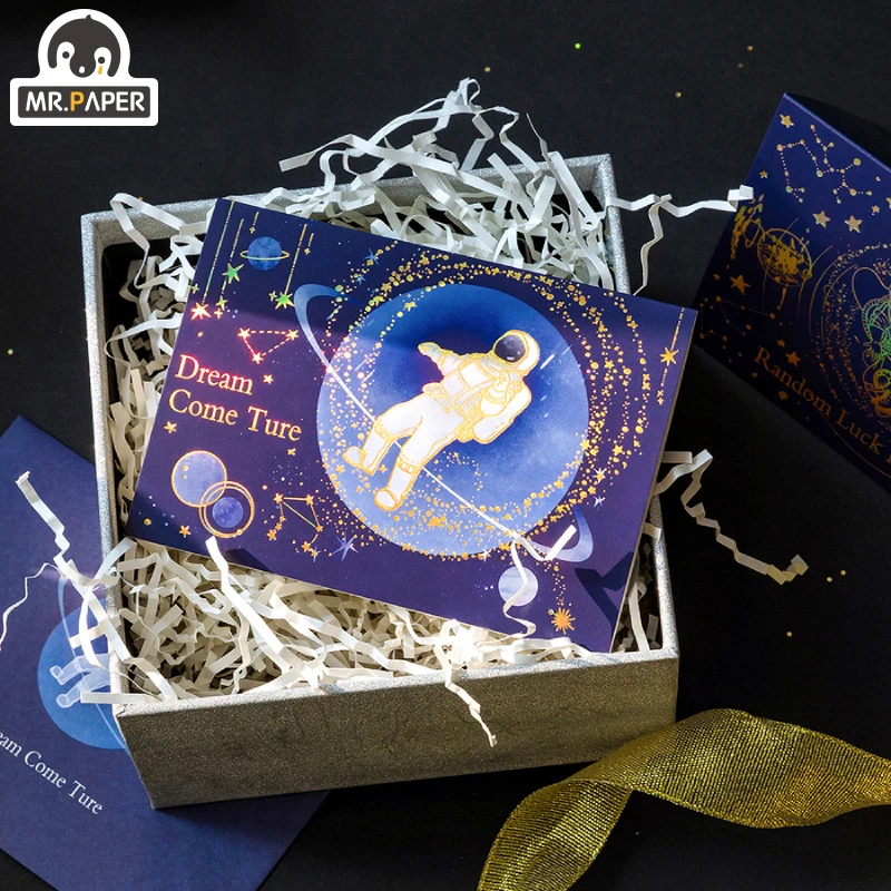 Mr.paper 4 Designs 4 Pcs/set Galaxy Universe Series Creative Decor DIY Greeting Cards With Envelopes Gift Bronzing Material
Mr.paper 4 Designs 4 Pcs/set Galaxy Universe Series Creative Decor DIY Greeting Cards With Envelopes Gift Bronzing Material