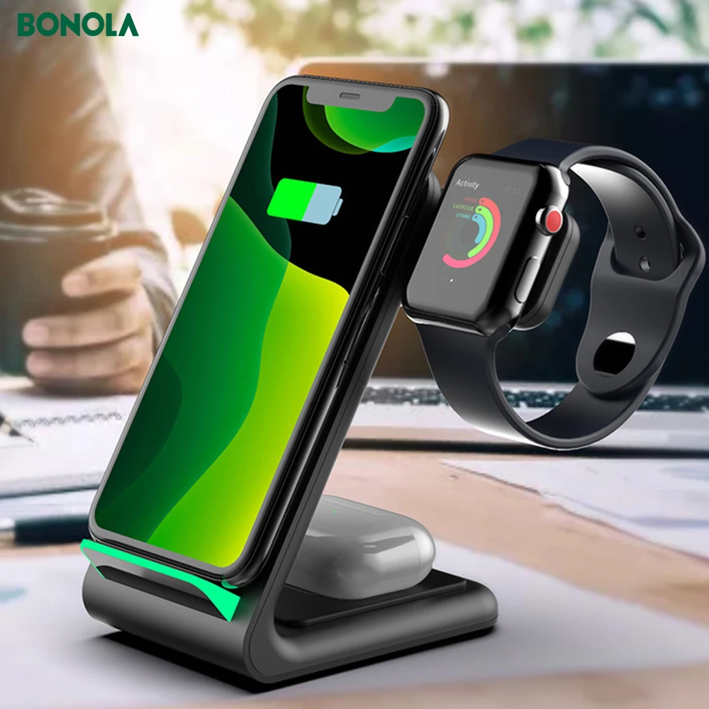 BONOLA 15W 3 in 1 Qi Wireless Charger for iPhone 13 12 Pro Foldable Wireless Charger for iPhone 12/11 8/ iWatch 7 6 Airpods Pro
BONOLA 15W 3 in 1 Qi Wireless Charger for iPhone 13 12 Pro Foldable Wireless Charger for iPhone 12/11 8/ iWatch 7 6 Airpods Pro