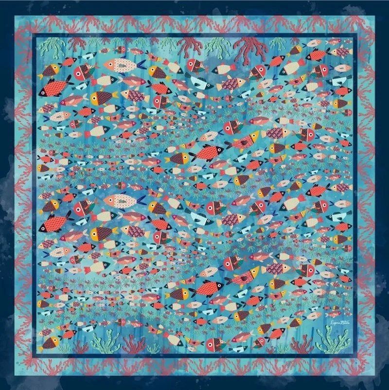 88*88cm Ladies Fashion Twill Silk Silk Scarf European and American Temperament Silk Female Scarf Square Silk Gift
88*88cm Ladies Fashion Twill Silk Silk Scarf European and American Temperament Silk Female Scarf Square Silk Gift
