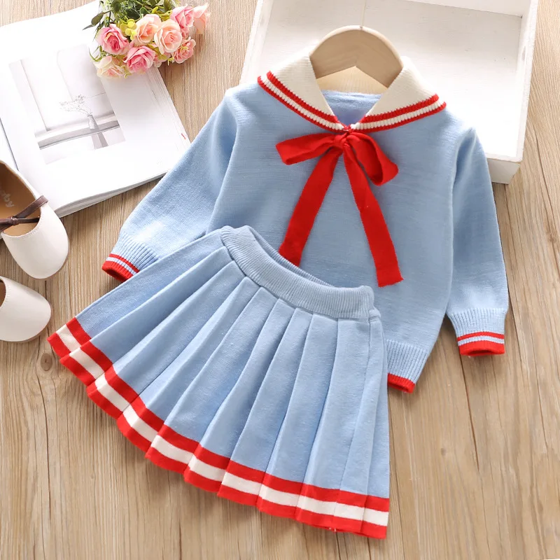 Girls College Style Clothes Sets Autumn Winter New Korean Sweater Set Long Sleeve Knitted Top Tutu Skirt 2 Piece Clothing Suits
Girls College Style Clothes Sets Autumn Winter New Korean Sweater Set Long Sleeve Knitted Top Tutu Skirt 2 Piece Clothing Suits