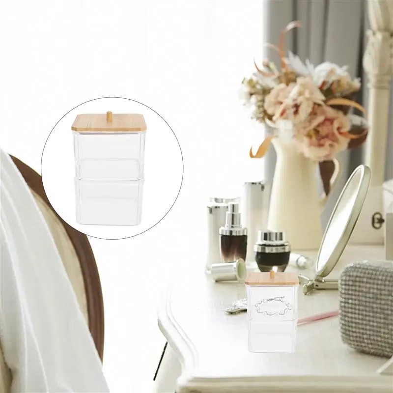 1pc Transparent Cotton Pads Storage Holder Acrylic Cotton Swab Storage Box
1pc Transparent Cotton Pads Storage Holder Acrylic Cotton Swab Storage Box