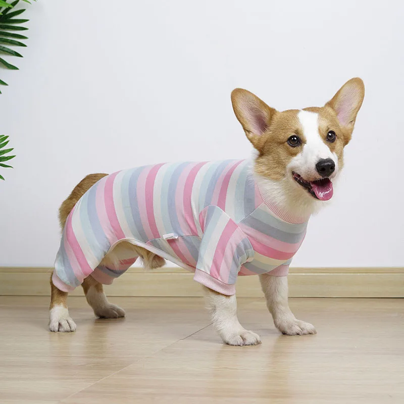Pet Dog Jumpsuit Puppy Dogs Recovery Suit For PDog Cat Pajama Striped Shirt For Abdominal Wounds Surgical Recovery Snugly Suit
Pet Dog Jumpsuit Puppy Dogs Recovery Suit For PDog Cat Pajama Striped Shirt For Abdominal Wounds Surgical Recovery Snugly Suit