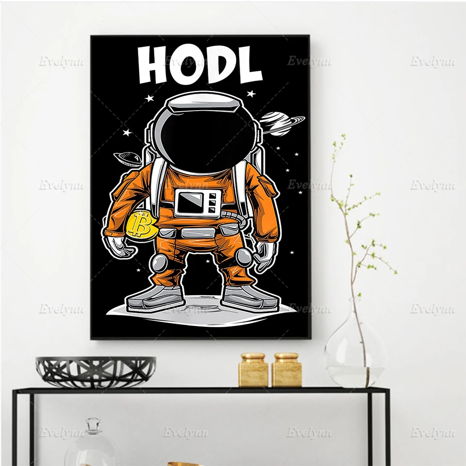 Скандинавский абстрактный художественный постер Hodl, Крипто-астронавт, Биткоин, картины на холсте, настенные картины для гостиной, домашний ...
Скандинавский абстрактный художественный постер Hodl, Крипто-астронавт, Биткоин, картины на холсте, настенные картины для гостиной, домашний ...