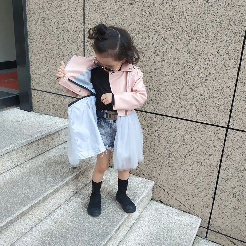 baby girls coat kids PU coat kids jacket children outwear Autumn Winter fashion PU+mesh 2pcs clothing Removable mesh
baby girls coat kids PU coat kids jacket children outwear Autumn Winter fashion PU+mesh 2pcs clothing Removable mesh