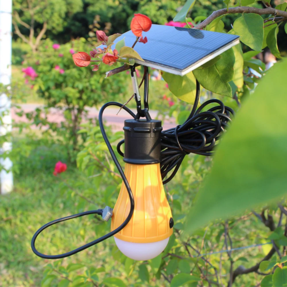 Solar Light Bulb Outdoor Waterproof 165LM 5050 LED Solar Powered Hanging Lamp Courtyard Garden Camping Lights With Hook 
Solar Light Bulb Outdoor Waterproof 165LM 5050 LED Solar Powered Hanging Lamp Courtyard Garden Camping Lights With Hook