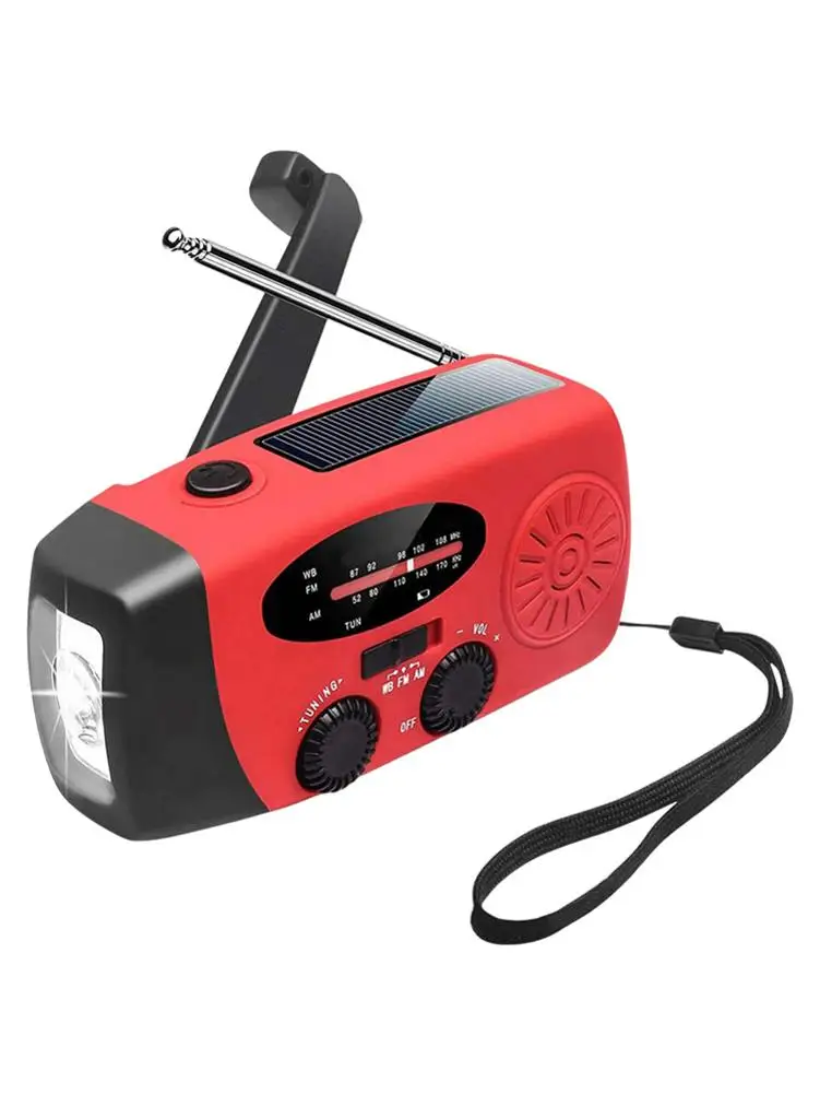 Hand Cranked Radio Portable Emergency Radio 1200mAh AM/FM Charge 3 Ways Solar Charging Hand Crank USB Charging Weather Radio
Hand Cranked Radio Portable Emergency Radio 1200mAh AM/FM Charge 3 Ways Solar Charging Hand Crank USB Charging Weather Radio