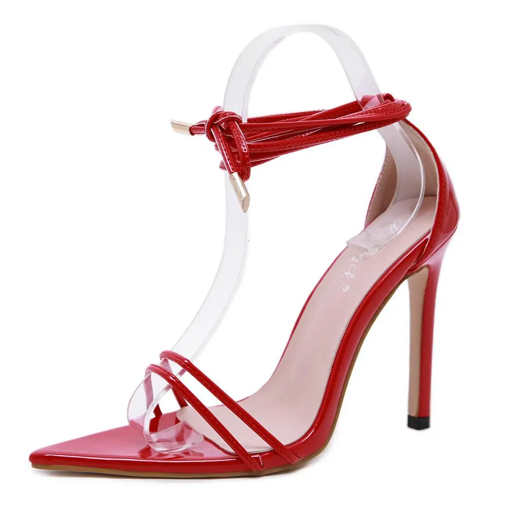 Designer Luxury Gladiator Woman Sexy Sandals Black Red Leather High Heels Pumps Ankle Strap Stilettos Summer Dress party Shoes
Designer Luxury Gladiator Woman Sexy Sandals Black Red Leather High Heels Pumps Ankle Strap Stilettos Summer Dress party Shoes
