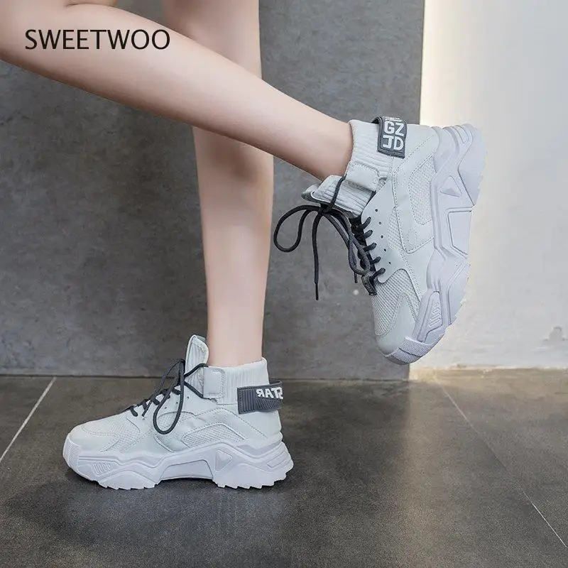 Women Sneakers Shoes Casual Platform Shoes Fashion Breathable Thick Sole Tenis Baskets 2021 High Top Chunky Sneakers
Women Sneakers Shoes Casual Platform Shoes Fashion Breathable Thick Sole Tenis Baskets 2021 High Top Chunky Sneakers