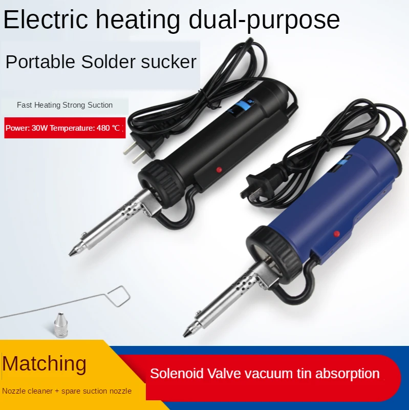 Electric Tin Suction Portable Strong Disassembly Soldering Tin Suction Pen Metal Head Electrothermal Dual Tin Suction Pen
Electric Tin Suction Portable Strong Disassembly Soldering Tin Suction Pen Metal Head Electrothermal Dual Tin Suction Pen
