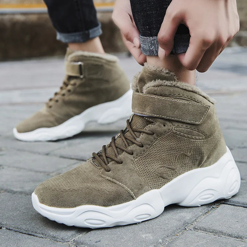 Warm Winter Shoes Men 46 Ankle Boots Platform Casual Shoes Man Short Plush Snowshoes Men Brown Black High Top Sneakers for Men
Warm Winter Shoes Men 46 Ankle Boots Platform Casual Shoes Man Short Plush Snowshoes Men Brown Black High Top Sneakers for Men