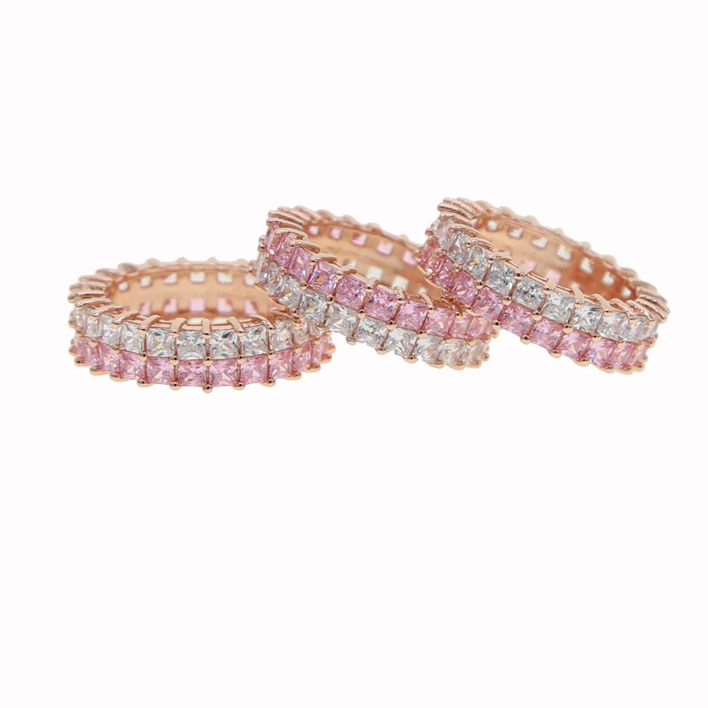 2 raw pricess cute white pink cubic zirconia cz Rose gold color wedding engagement band stack ring
2 raw pricess cute white pink cubic zirconia cz Rose gold color wedding engagement band stack ring