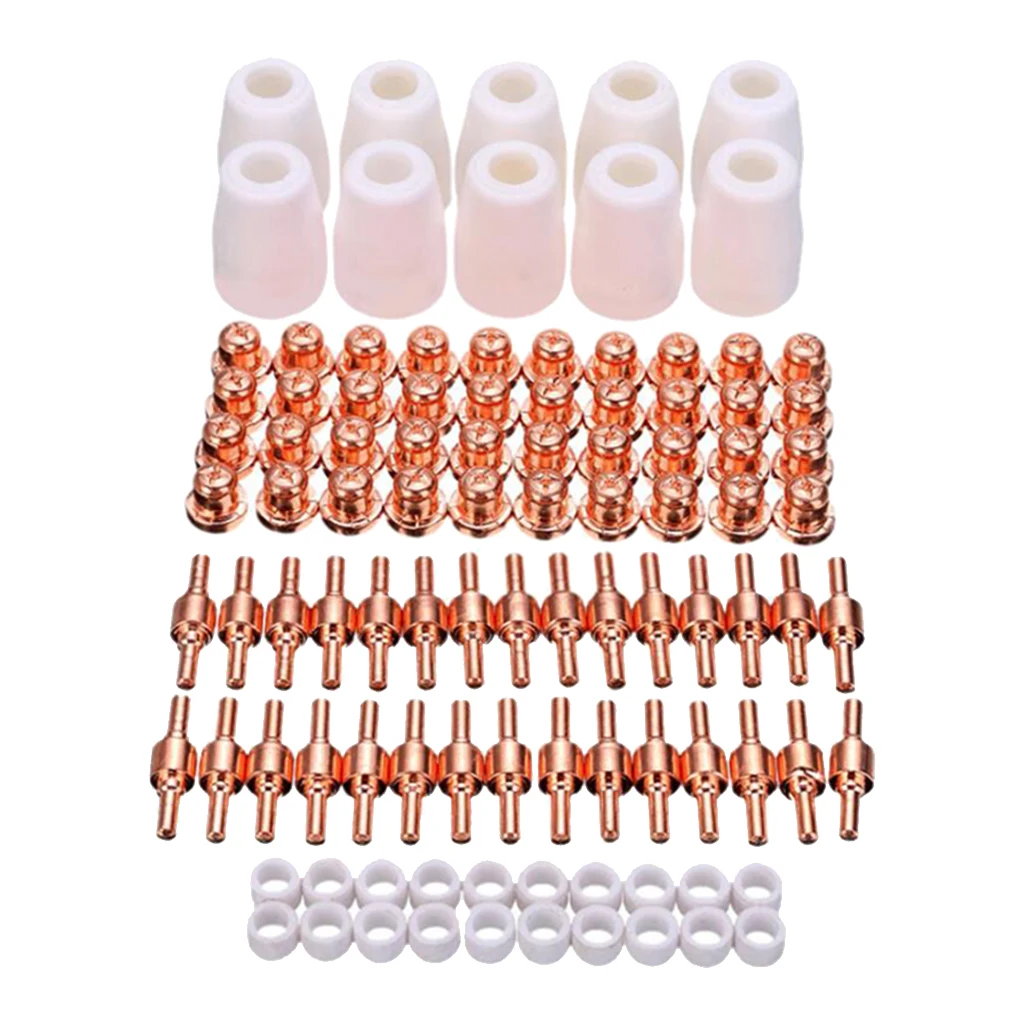 100Pcs PT-31 LG-40 Air Plasma Cutter Cutting Nozzles Electrode Tip Torch Consumable Kits 40A Fit For LGK-40 CUT-40
100Pcs PT-31 LG-40 Air Plasma Cutter Cutting Nozzles Electrode Tip Torch Consumable Kits 40A Fit For LGK-40 CUT-40