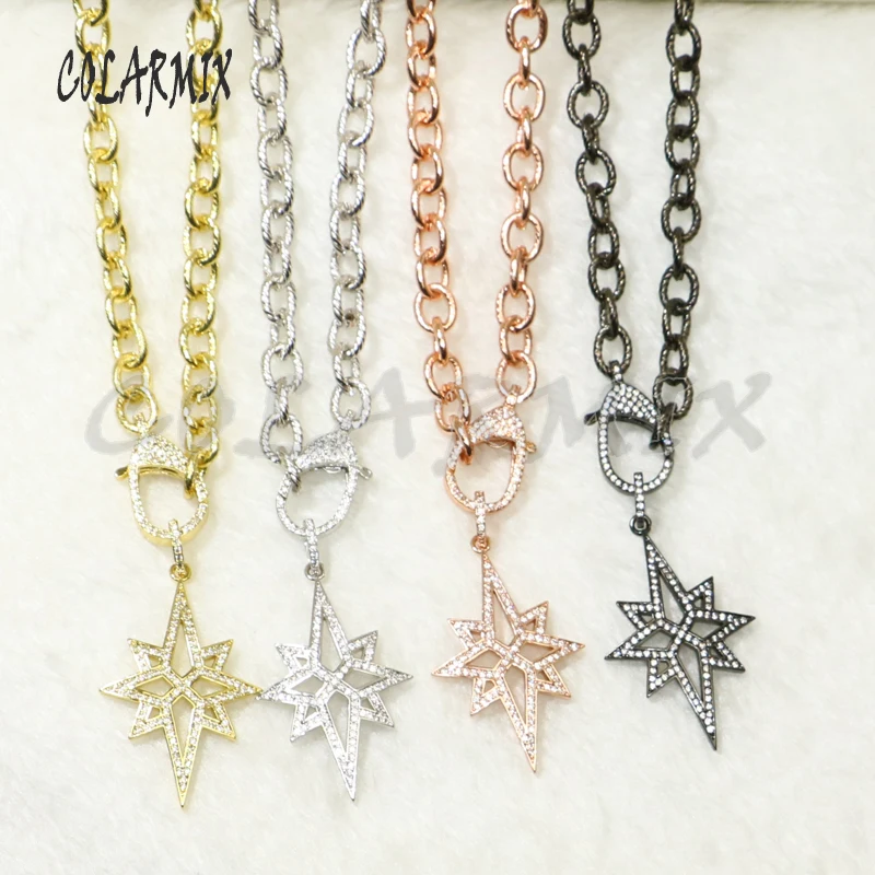 3 strands Long star pendants necklace Zircon jewelry necklace Opened link chain necklace fashion jewelry accessories 50524
3 strands Long star pendants necklace Zircon jewelry necklace Opened link chain necklace fashion jewelry accessories 50524
