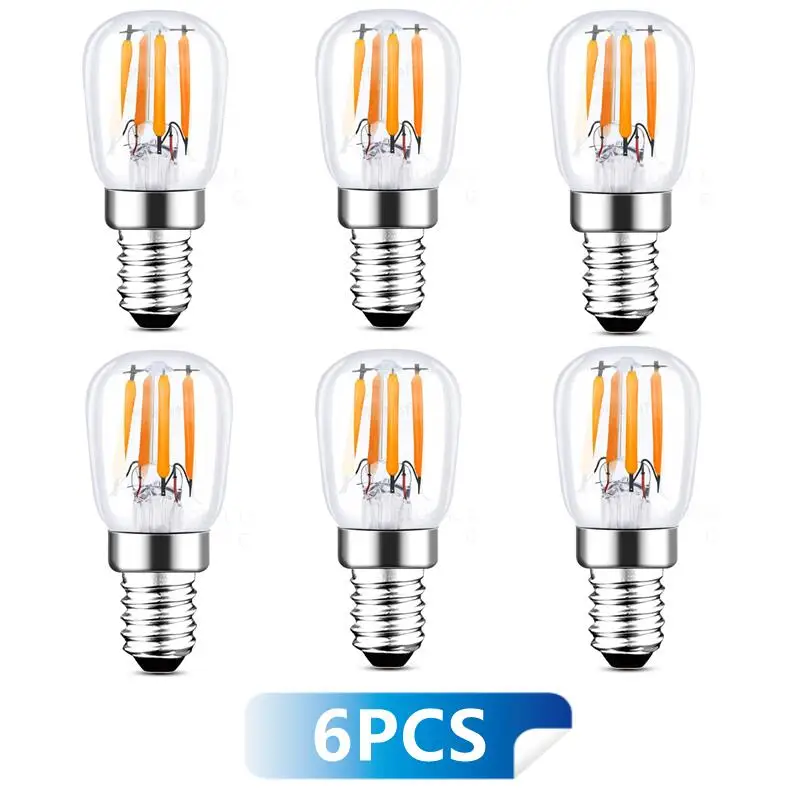 6pcs/lot NEW LED E14 E12 Edison Filament Mini Night Bulb 2W 4W 220V 2700K Decorative Pendant Lighting Refrigerator Kitchen
6pcs/lot NEW LED E14 E12 Edison Filament Mini Night Bulb 2W 4W 220V 2700K Decorative Pendant Lighting Refrigerator Kitchen