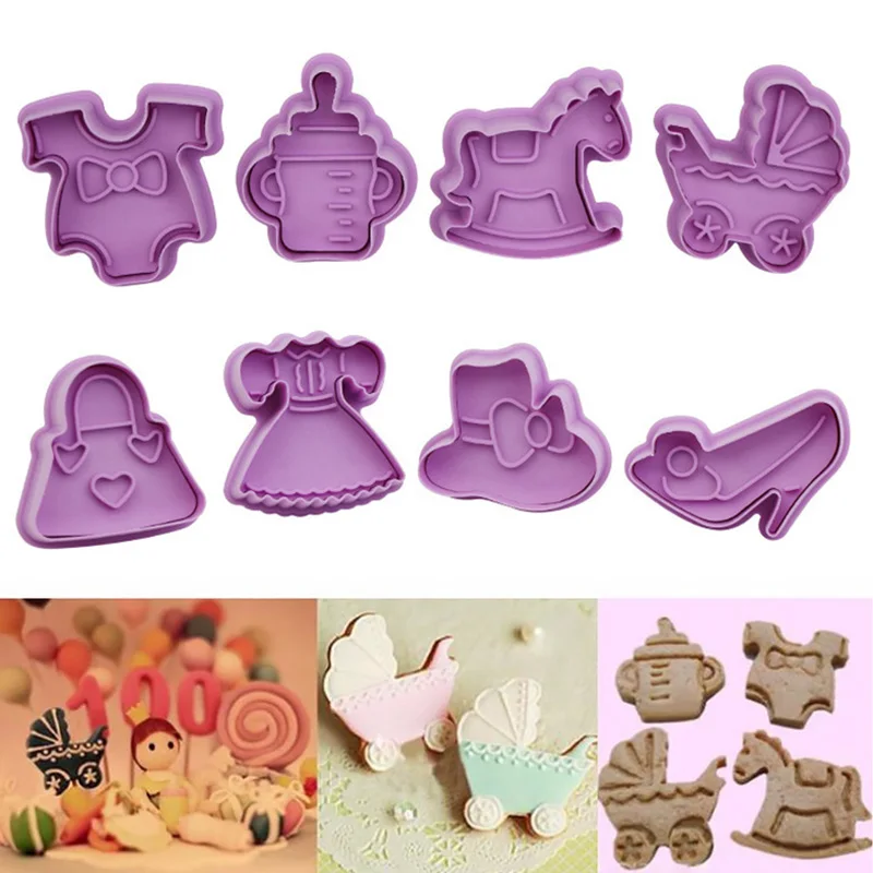 4pcs Biscuit Mold Plastic Pastry Fondant Cutter Multi Style Purple Color Baking Accessories Cook Tools
4pcs Biscuit Mold Plastic Pastry Fondant Cutter Multi Style Purple Color Baking Accessories Cook Tools