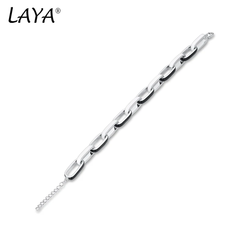 Laya стерлингового серебра 925 пробы модная кубинская цепочка черно-белый эмалевый браслет ручной работы для женской вечеринки унисекс высококачественные ювелирные изделия 2022 тренд
Laya стерлингового серебра 925 пробы модная кубинская цепочка черно-белый эмалевый браслет ручной работы для женской вечеринки унисекс высококачественные ювелирные изделия 2022 тренд
