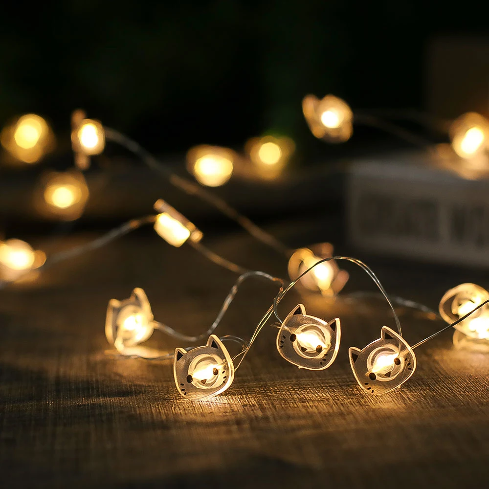 Cat Copper Wire String Light Yellow Two Meters 20 Lights Waterproof Outdoor Lighting String Wedding Decoration Fairy Lights
Cat Copper Wire String Light Yellow Two Meters 20 Lights Waterproof Outdoor Lighting String Wedding Decoration Fairy Lights