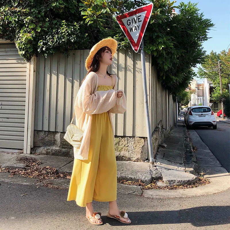 Women Jumpsuits Rompers Spring Summer Casual Solid Sleeveless Jumpsuit Plus Size High waist Wide Leg Loose Jumpsuit Beach Style
Women Jumpsuits Rompers Spring Summer Casual Solid Sleeveless Jumpsuit Plus Size High waist Wide Leg Loose Jumpsuit Beach Style