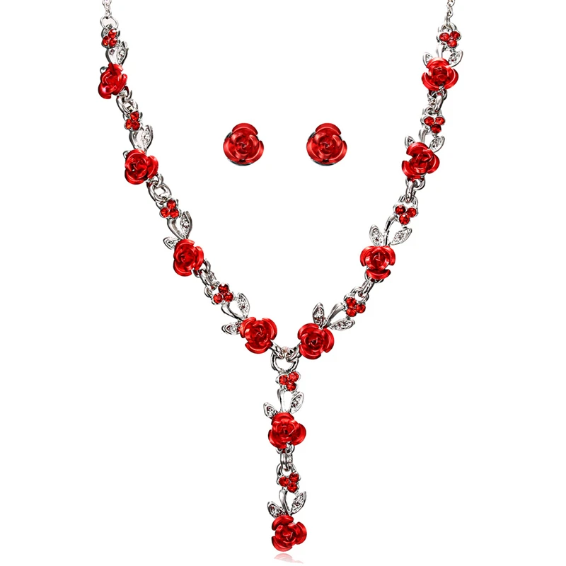 Fashion Silver Color Wedding Rhinestone Flower Necklace Set For Women Jewelry Pendant Tassel Heart Teardrop Choker Gift
Fashion Silver Color Wedding Rhinestone Flower Necklace Set For Women Jewelry Pendant Tassel Heart Teardrop Choker Gift