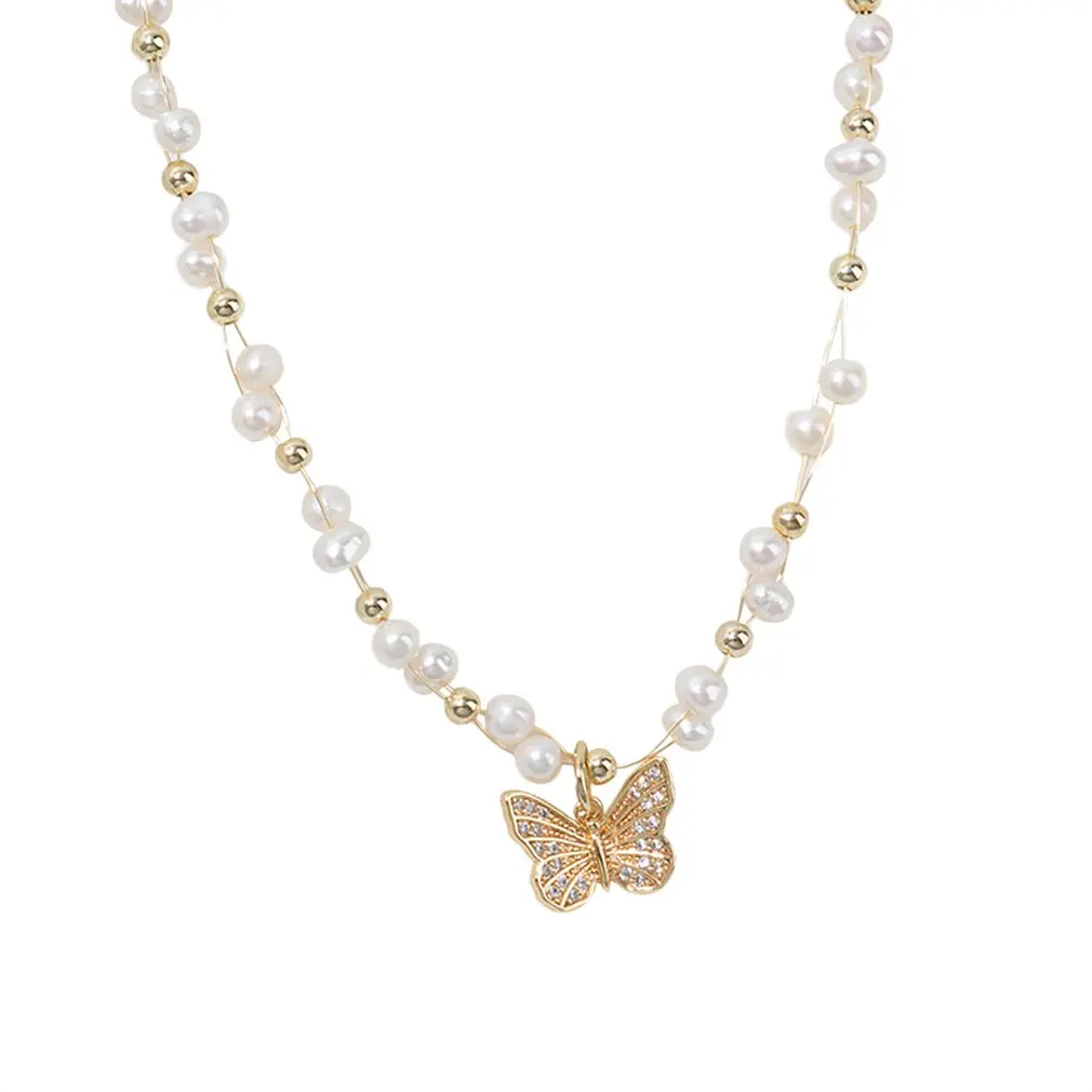 Niche Design Natural Baroque Butterfly Pearl Necklace Exquisite Retro Simple Wild Necklace Clavicle Chain
Niche Design Natural Baroque Butterfly Pearl Necklace Exquisite Retro Simple Wild Necklace Clavicle Chain