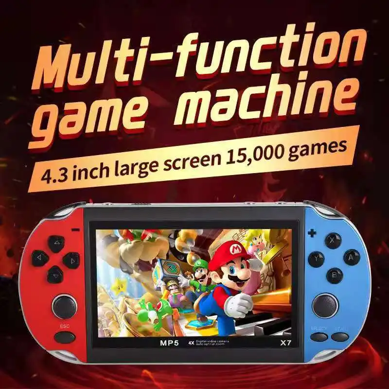 X7 4.3Inch Screen Retro Flip Open Source System Handheld Console PSP Mini Video Games Player Best Boy Gifts Portatil Consolas
X7 4.3Inch Screen Retro Flip Open Source System Handheld Console PSP Mini Video Games Player Best Boy Gifts Portatil Consolas