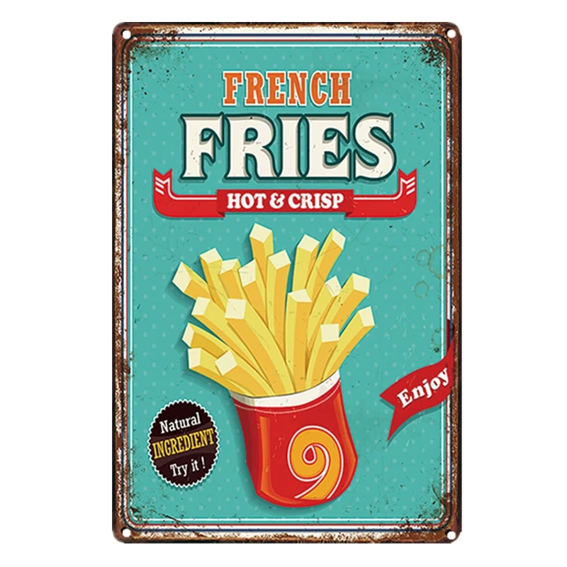 Fresh Fries Vintage Metal Tin Sign Store Hotel Decor Vintage Metal Poster Wall Plaque
Fresh Fries Vintage Metal Tin Sign Store Hotel Decor Vintage Metal Poster Wall Plaque
