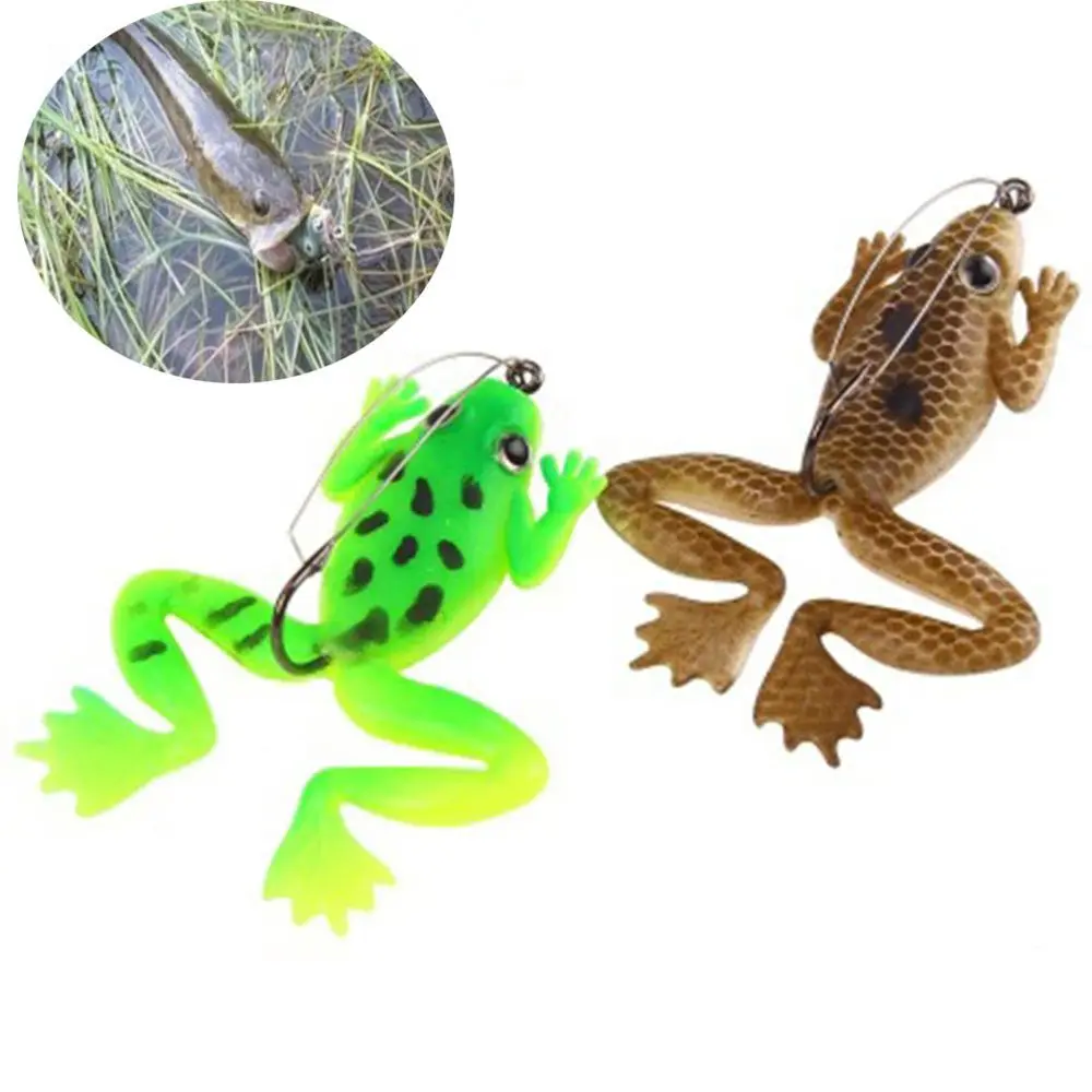 52g/6cm Hot Portable New Lifelike Soft Fishing Lures Rubber Frog Spinner Sinking Bass Bait
52g/6cm Hot Portable New Lifelike Soft Fishing Lures Rubber Frog Spinner Sinking Bass Bait