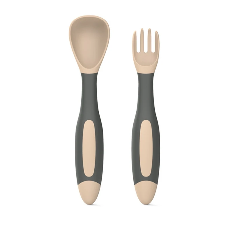Baby Utensils Set Auxiliary Food Toddler Learn To Eat Training Bendable Soft Spoon Fork Infant Children Tableware
Baby Utensils Set Auxiliary Food Toddler Learn To Eat Training Bendable Soft Spoon Fork Infant Children Tableware