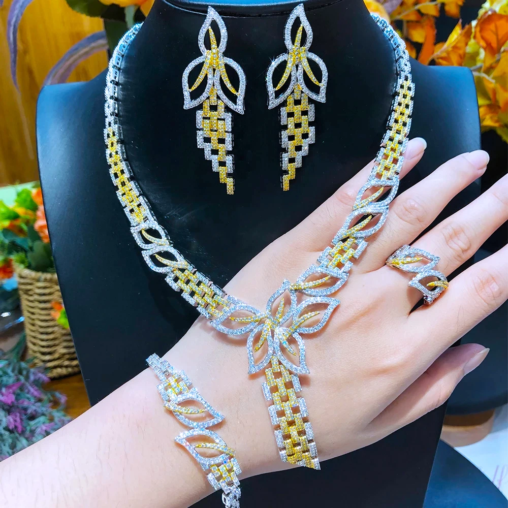 missvikki Gorgeous Luxury Vintage golden hollow engraving Necklace Bangle Earrings Ring Top Quality Trendy Women Bridal Wedding
missvikki Gorgeous Luxury Vintage golden hollow engraving Necklace Bangle Earrings Ring Top Quality Trendy Women Bridal Wedding