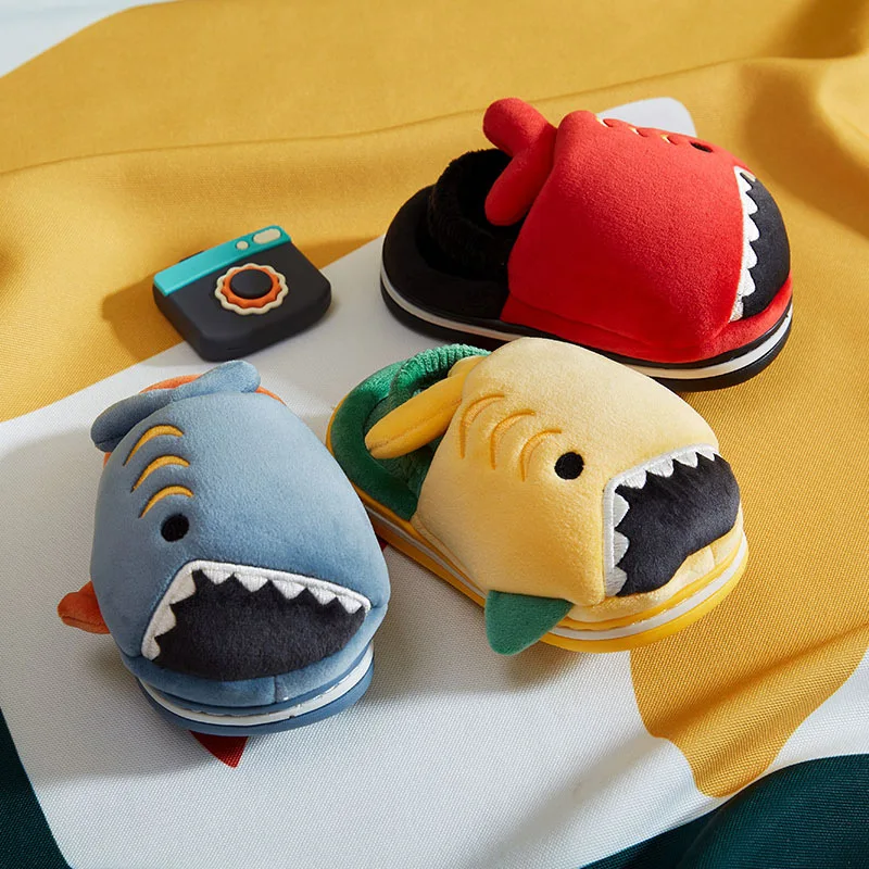 Girls Boys Cartoon shark Thick Sole Winter Cotton Bedroom Mop Children's Cute Plush Slippers Home Furry Flexible Indoor Shoes
Girls Boys Cartoon shark Thick Sole Winter Cotton Bedroom Mop Children's Cute Plush Slippers Home Furry Flexible Indoor Shoes