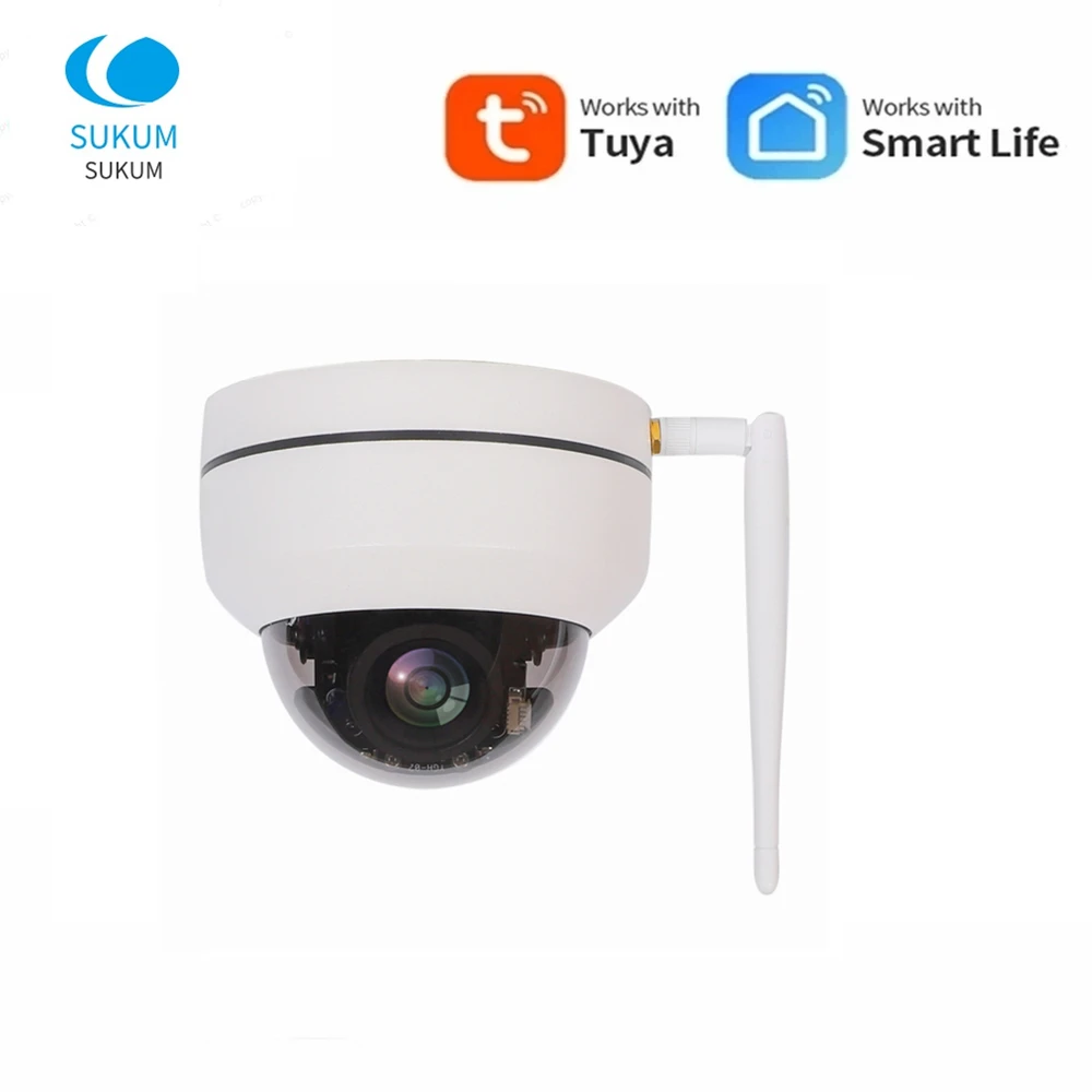 3MP Dome Outdoor WIFI Camera IP Tuya APP ONVIF Two Ways AUDIO IR Night Vision Video Surveillance Wireless CCTV Camera
3MP Dome Outdoor WIFI Camera IP Tuya APP ONVIF Two Ways AUDIO IR Night Vision Video Surveillance Wireless CCTV Camera