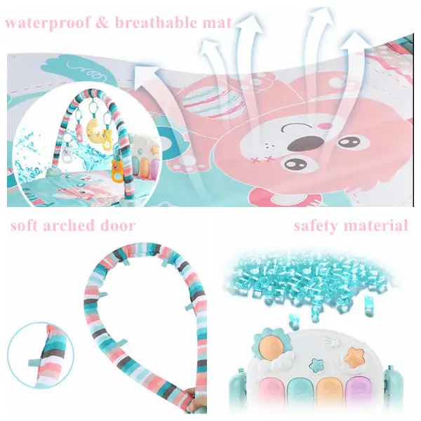 Beiens Baby Play Mat 3 in 1 Gym Mat Infant Activity Playmat Kids Carpet Piano Rattles Toys for Children Educational Crawling Rug
Beiens Baby Play Mat 3 in 1 Gym Mat Infant Activity Playmat Kids Carpet Piano Rattles Toys for Children Educational Crawling Rug