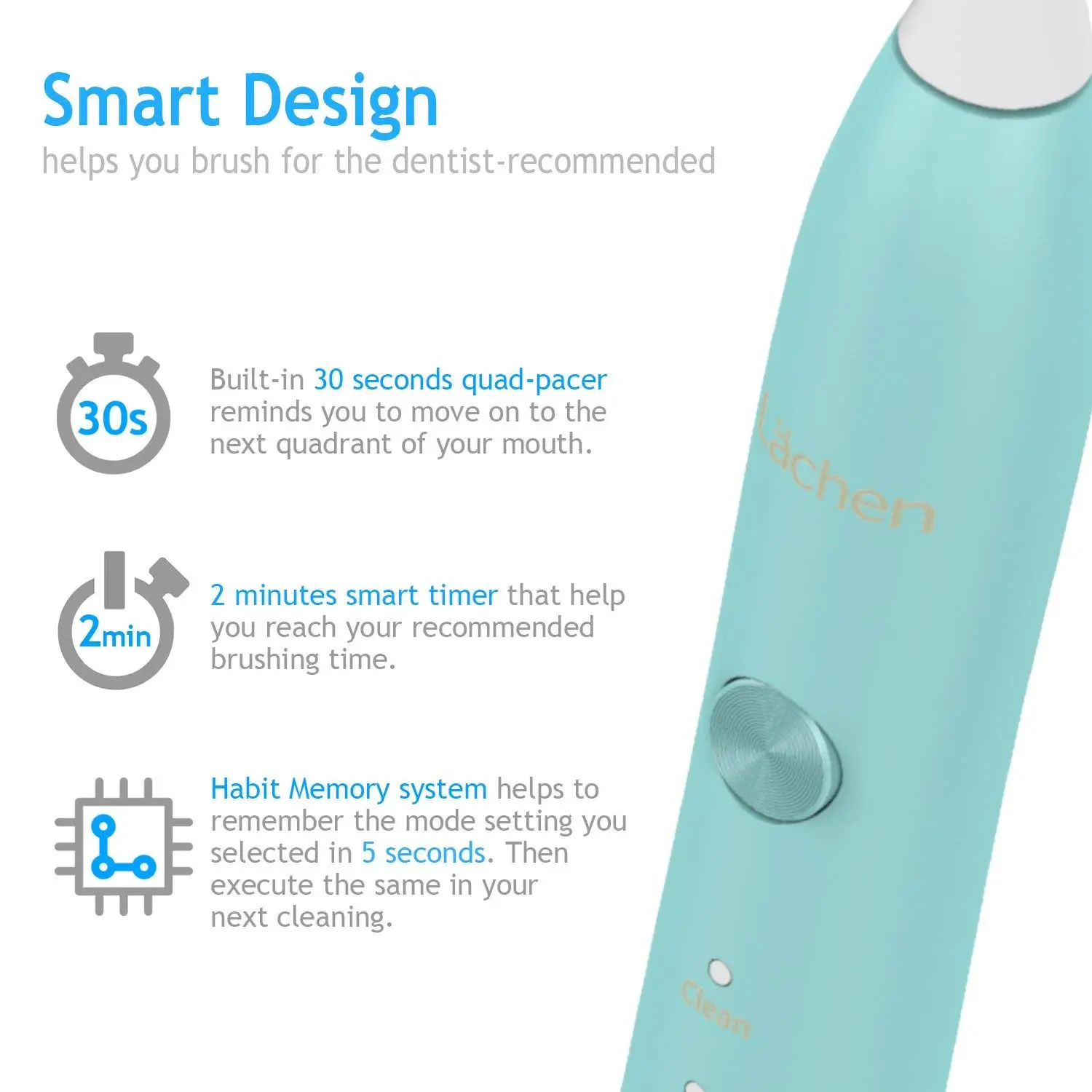 Lachen T5 Sonic Electric Toothbrush IPX7 Waterproof Fast Charging Adult Toothbrush Best GIft for Christmas
Lachen T5 Sonic Electric Toothbrush IPX7 Waterproof Fast Charging Adult Toothbrush Best GIft for Christmas