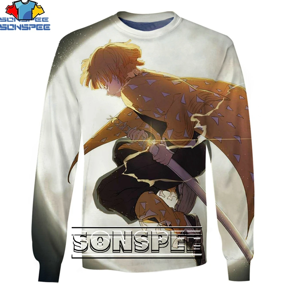 SONSPEE 3D Zenitsu Japanese Animation Fashion Casual Loose Round Neck Sweater Men and Women Handsome Trend Street Personality 
SONSPEE 3D Zenitsu Japanese Animation Fashion Casual Loose Round Neck Sweater Men and Women Handsome Trend Street Personality