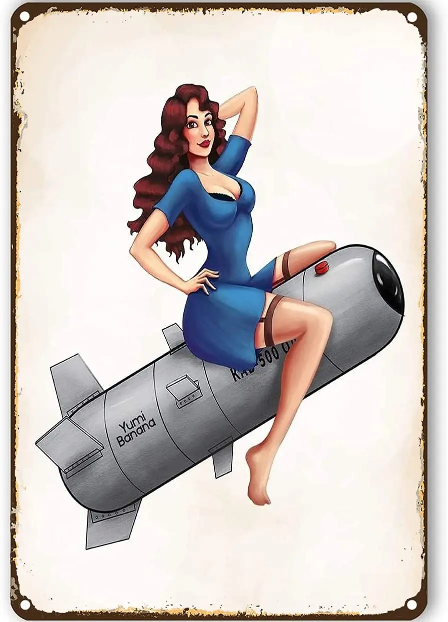 Eeypy Pinup Decor Vintage Metal Signs for Garage Man Cave Funny Outdoor Signs Pinup Wall Art Sexy 16x12 inch 
Eeypy Pinup Decor Vintage Metal Signs for Garage Man Cave Funny Outdoor Signs Pinup Wall Art Sexy 16x12 inch